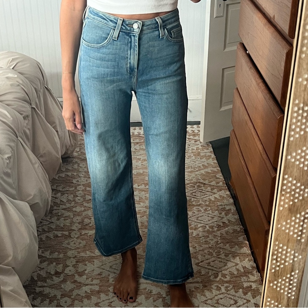 Just Black wide leg slim denim in size 25.